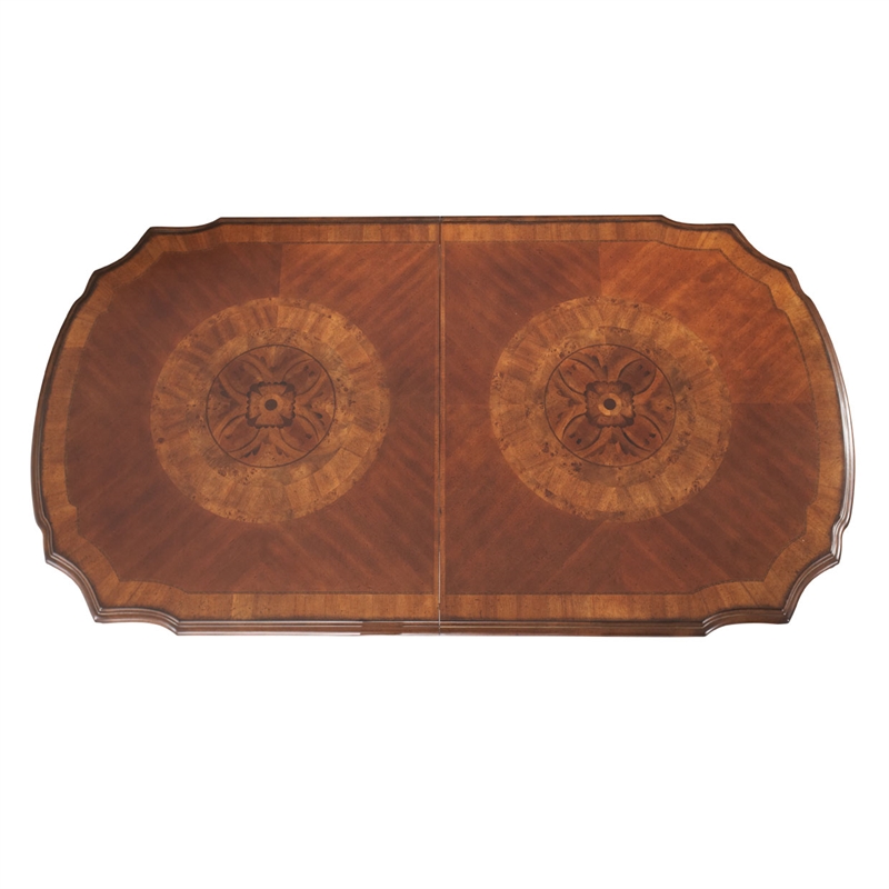 Pemberly Row Rectangular Wood Dining Table in Classic Chestnut