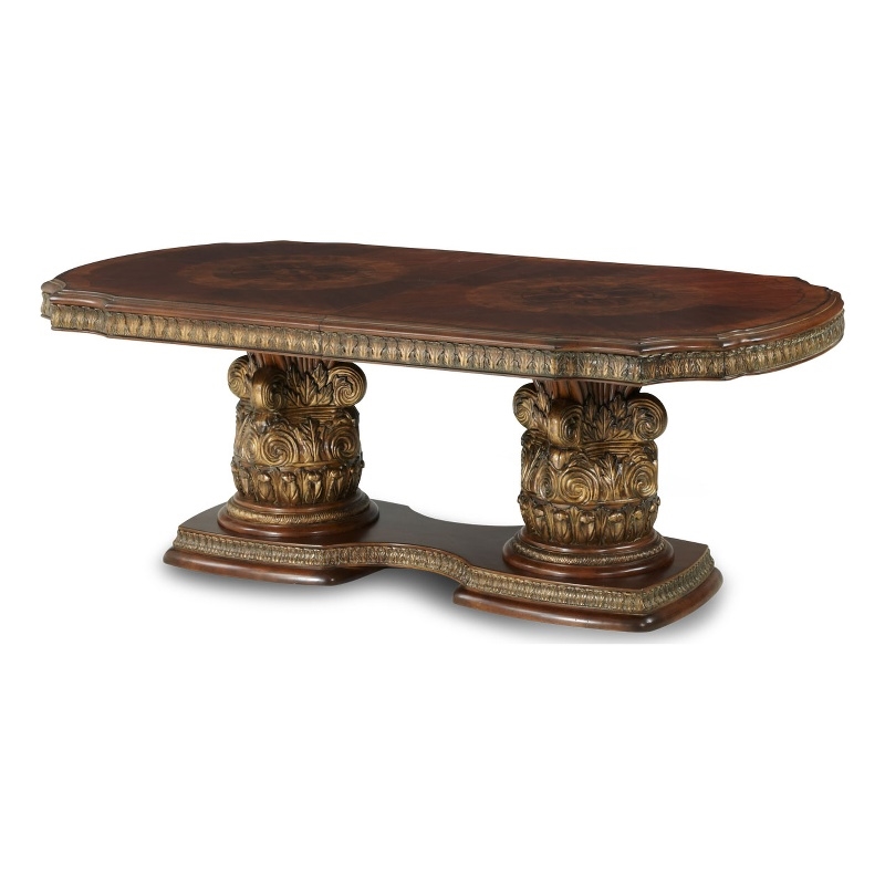 Pemberly Row Rectangular Wood Dining Table in Classic Chestnut