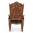 Pemberly Row Wood Dining Arm Chair in Classic Chestnut (Set of 2)