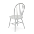 Pemberly Row Traditional Solid Wood Spindleback Chair in White