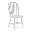 Pemberly Row Traditional Solid Wood Arrowback Chair in White