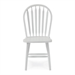 Pemberly Row Traditional Solid Wood Arrowback Chair in White