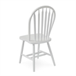 Pemberly Row Traditional Solid Wood Arrowback Chair in White