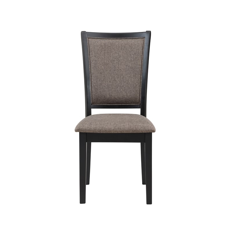 Pemberly Row 5-Piece Rectangle Wood Dining Set in Brown/Black