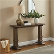 Pemberly Row Contemporary Entryway Console Table in Dark Oak