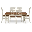 Pemberly Row Wood Wood 7-Piece Dining Set in Off White Finish