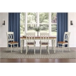 Pemberly Row Wood Wood 7-Piece Dining Set in Off White Finish