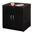 Pemberly Row Engineered Wood 30W Storage Cabinet in Mocha Cherry