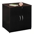 Pemberly Row Engineered Wood 30W Storage Cabinet in Mocha Cherry