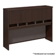 Pemberly Row Engineered Wood Transitional 60W Hutch in Mocha Cherry