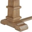 Pemberly Row 4-Piece Modern Wood Dining Set in Rustic Brown/Cream