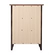 Pemberly Row Engineered Wood Transitional 3-Drawer Nightstand in Cappuccino