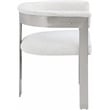 Pemberly Row Contemporary Cream Boucle Fabric Dining Chair (Set of 2)