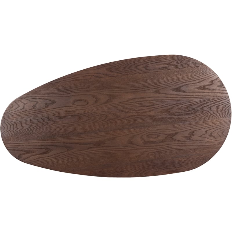 Pemberly Row Engineered Wood Contemporary Brown Coffee Table
