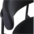 Pemberly Row Contemporary Black Vegan Leather Counter Stool (Set of 2)