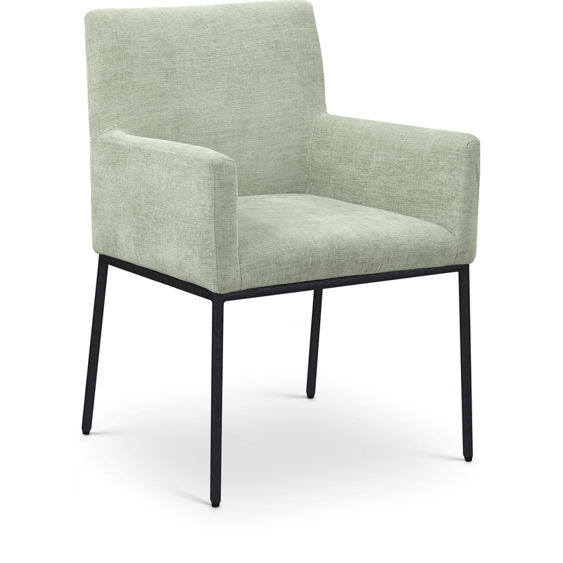 Pemberly Row Contemporary Mint Chenille Fabric Dining Chair (Set of 2)