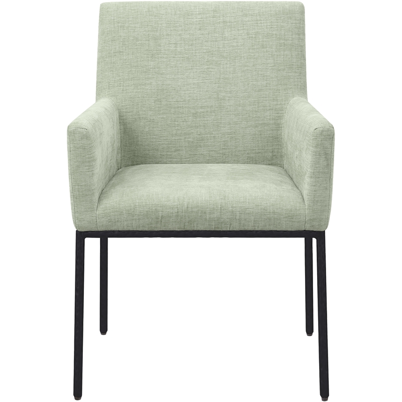 Pemberly Row Contemporary Mint Chenille Fabric Dining Chair (Set of 2)