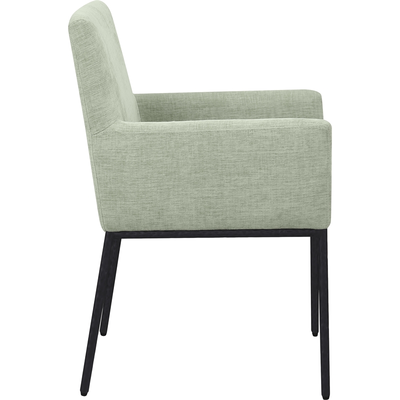 Pemberly Row Contemporary Mint Chenille Fabric Dining Chair (Set of 2)