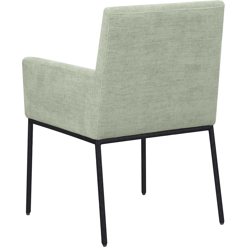 Pemberly Row Contemporary Mint Chenille Fabric Dining Chair (Set of 2)