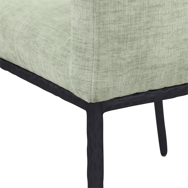 Pemberly Row Contemporary Mint Chenille Fabric Dining Chair (Set of 2)