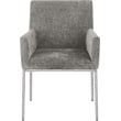 Pemberly Row Contemporary Grey Chenille Fabric Dining Chair (Set of 2)