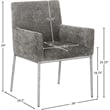 Pemberly Row Contemporary Grey Chenille Fabric Dining Chair (Set of 2)