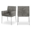 Pemberly Row Contemporary Grey Chenille Fabric Dining Chair (Set of 2)