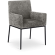 Pemberly Row Contemporary Grey Chenille Fabric Dining Chair (Set of 2)
