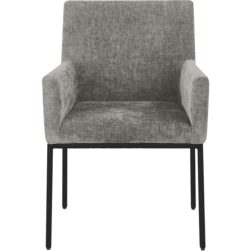 Pemberly Row Contemporary Grey Chenille Fabric Dining Chair (Set of 2)