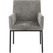 Pemberly Row Contemporary Grey Chenille Fabric Dining Chair (Set of 2)