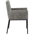 Pemberly Row Contemporary Grey Chenille Fabric Dining Chair (Set of 2)