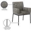 Pemberly Row Contemporary Grey Chenille Fabric Dining Chair (Set of 2)