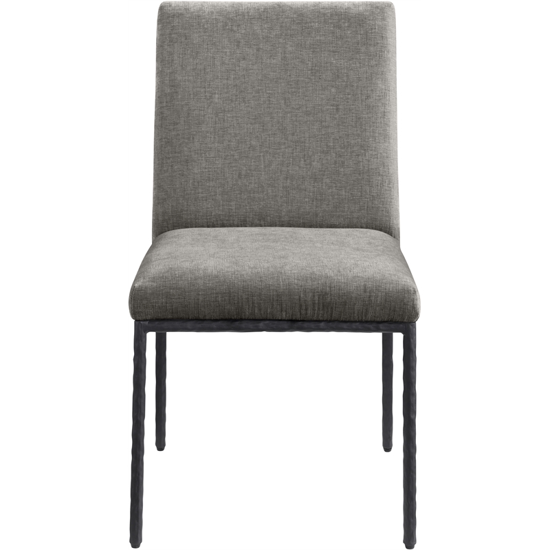 Pemberly Row Grey Chenille Fabric Dining Side Chair (Set of 2)