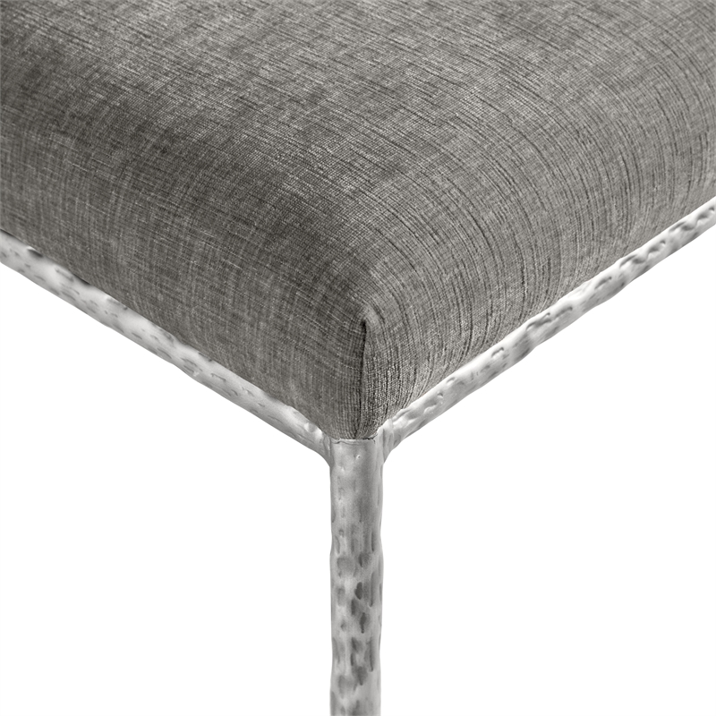 Pemberly Row Grey Chenille Fabric Dining Side Chair (Set of 2)