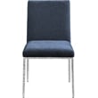 Pemberly Row Navy Chenille Fabric Dining Side Chair (Set of 2)