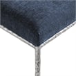 Pemberly Row Navy Chenille Fabric Dining Side Chair (Set of 2)