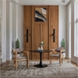 Pemberly Row Brown Linen Textured Fabric Dining Chair (Set of 2)