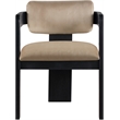 Pemberly Row Contemporary Beige Velvet Dining Chair (Set of 2)
