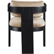Pemberly Row Contemporary Beige Velvet Dining Chair (Set of 2)