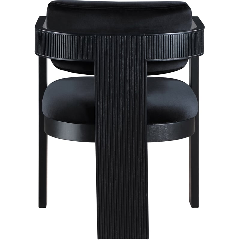Pemberly Row Contemporary Black Velvet Dining Chair (Set of 2)