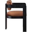 Pemberly Row Contemporary Cognac Velvet Dining Chair (Set of 2)