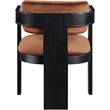 Pemberly Row Contemporary Cognac Velvet Dining Chair (Set of 2)