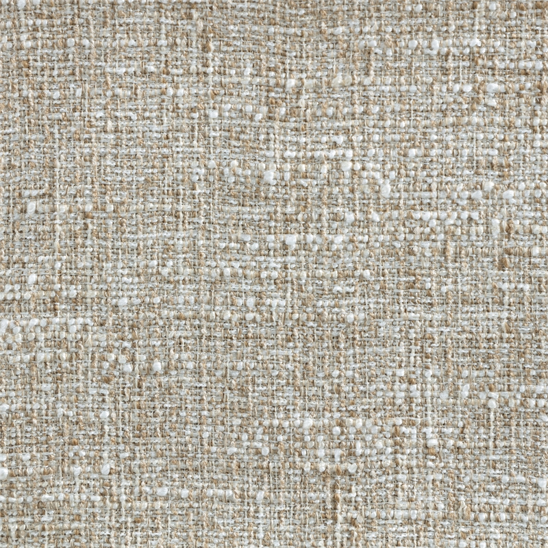 Pemberly Row Contemporary Beige Linen Textured Polyester Fabric Stool