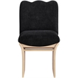 Pemberly Row Contemporary Black Chenille Fabric Upholstered Dining Chair