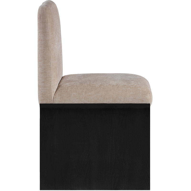 Pemberly Row Contemporary Beige Chenille Fabric Upholstered Dining Chair