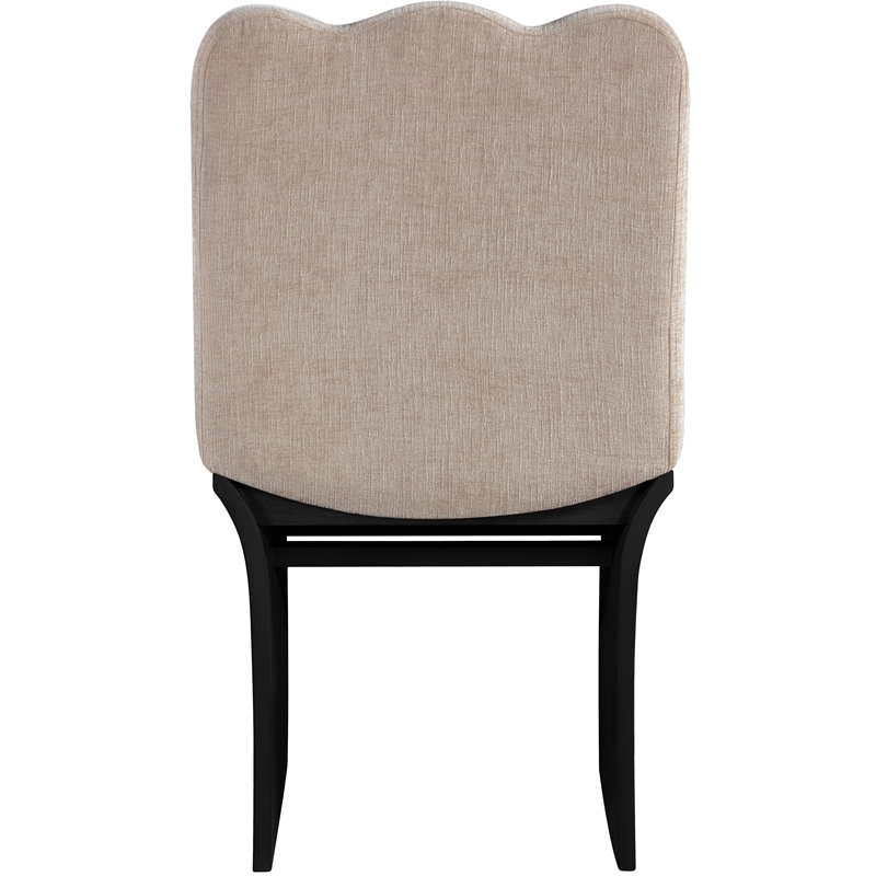 Pemberly Row Contemporary Beige Chenille Fabric Upholstered Dining Chair