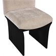 Pemberly Row Contemporary Beige Chenille Fabric Upholstered Dining Chair