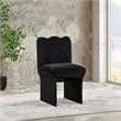 Pemberly Row Contemporary Black Chenille Fabric Upholstered Dining Chair