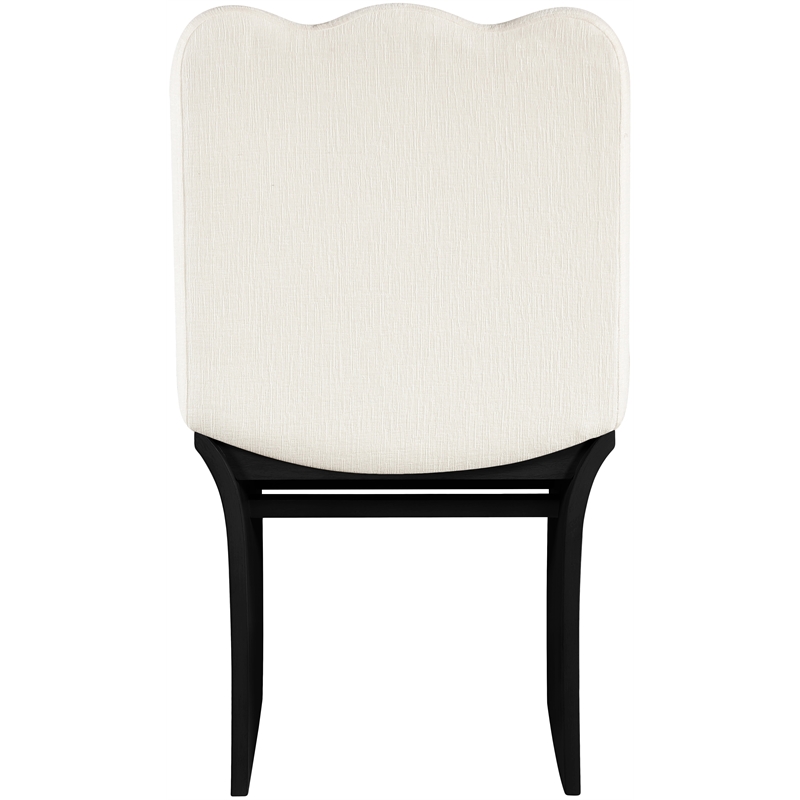 Pemberly Row Contemporary Cream Chenille Fabric Upholstered Dining Chair