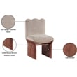 Pemberly Row Contemporary Beige Chenille Fabric Upholstered Dining Chair